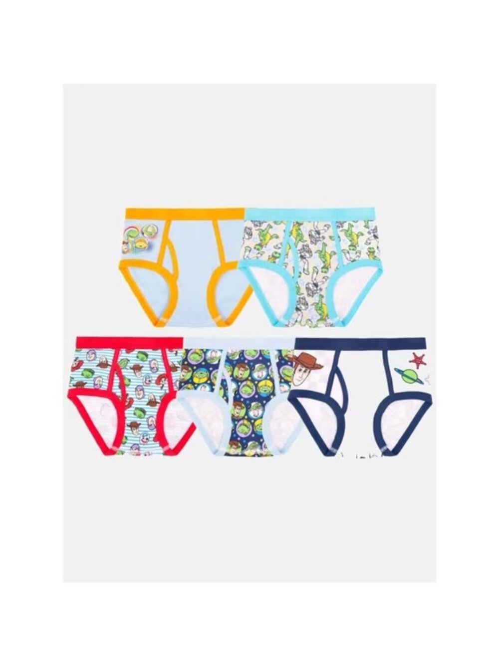 Disney Pixar Toy Story Boys Cotton Brief Character Underwear 5 pack Size 4
